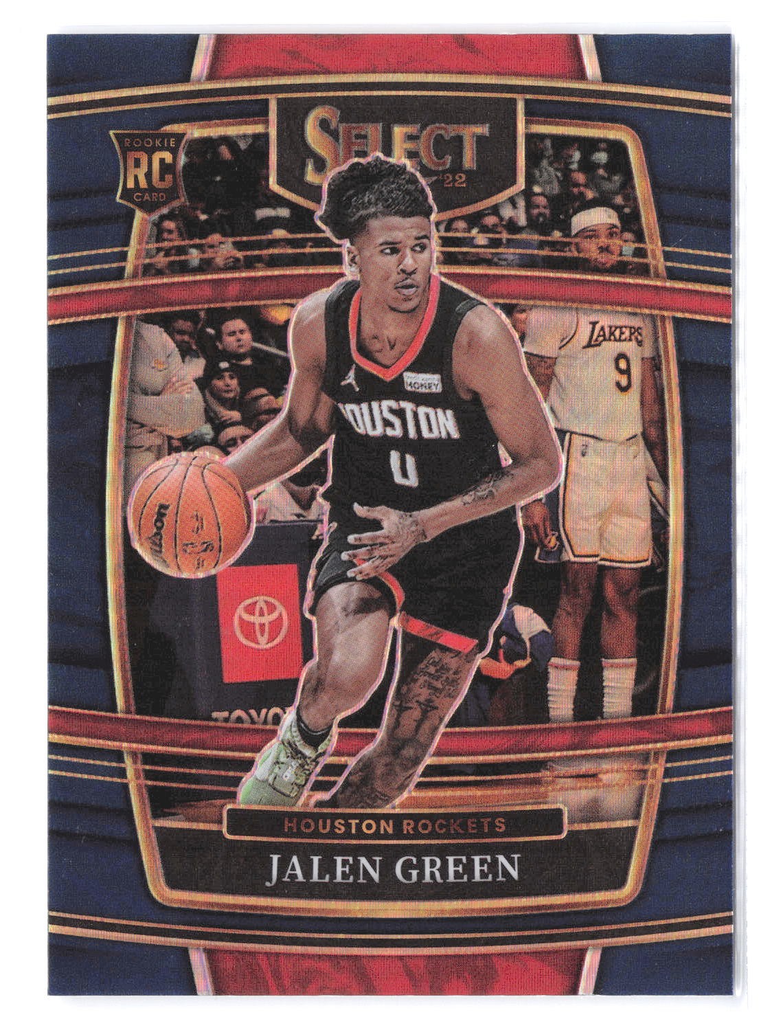 2021-22 Panini Select #7 Jalen Green Blue Prizm RC Houston Rockets