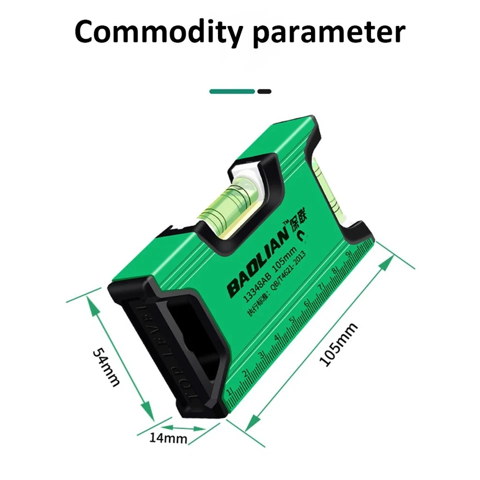 High Precision Level Ruler Spirit Bubble Level Gauge Horizontal Measure - Image 4 of 4
