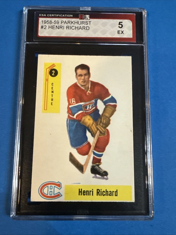 Parkhurst #2 1958 Henri Richard Hof KSA 5 Foto 4 de 4