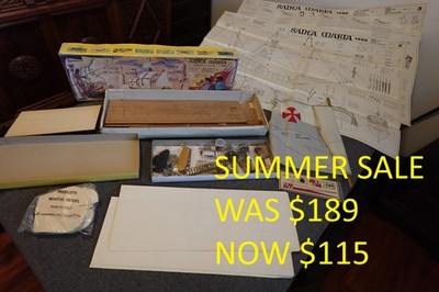Santa Maria Model ship kit #775, real wood and metal fittings, Made in Italy