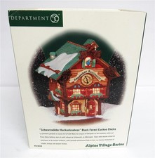 Dept 56 Alpine Village Series 56220 Black Forest Cuckoo Clocks - Read Dept 56 Alpine Village Series 56220 Black Forest Cuckoo Clocks - Read