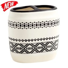 Boho Chic Toothbrush Holder Household Bathroom Ceramic Adult Durable Rack New