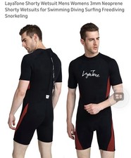 wetsuit Shorty men 5-6 Xl 3mm Neoprene Diving Surfing Snorkeling Kayaking New