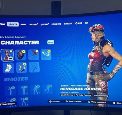 #ad #ad Renegade Raider Black Knight 200 outfits Full @cess $50.00