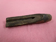 Antique 1800 Hand Carved WOOD TAP or SPOUT to collect SAP for Maple Syrup