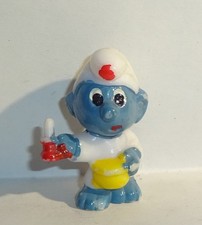 SCHLAFMÜTZE SCHLUMPF *Bemalung grau-blau* E. D. D. S. Schlümpfe 1983 ORIGINAL