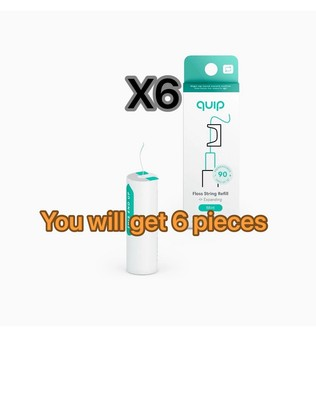 #ad 6 Pcs Best Value Quip Floss String Refill Spool TOTAL 18 Month Floss Mint $10.99