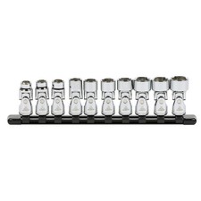 39015 10-piece 38-inch Drive Metric Universal Flex Socket Set 6-point So... 39015 10-piece 38-inch Drive Metric Universal Flex Socket Set 6-point So...