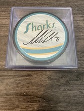Macklin Celebrini San Jose Sharks Reverse Retro Signed Puck Fanatics Authentic