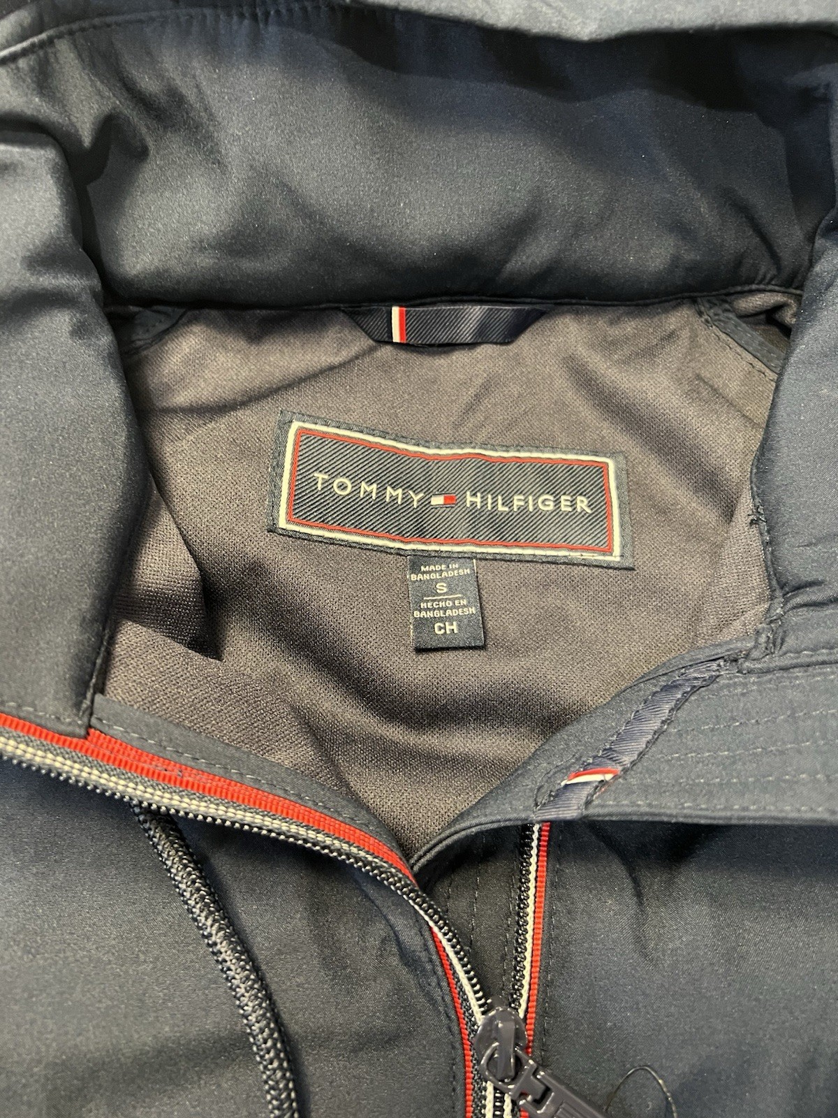 Tommy Hilfiger Women's Windbreaker Hooded Jacket Navy Size Small NWTs thumbnail 5