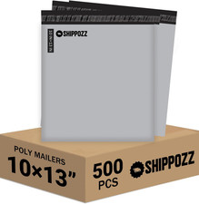 10X13 Poly Mailers 500 Pack, Durable Waterproof Polymailers for Shipping Clothes
