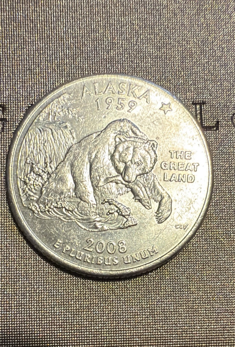 🐻 2008-P Alaska State Quarter – “Extra Claw” Error 🪙 | eBay