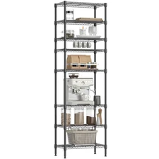 8 Tier Adjustable Metal Storage Shelving Unit, Heavy Duty Standing Rack Organ...