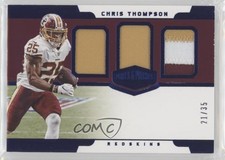 2018 Panini Plates & Patches Trio Blue 21/35 Chris Thompson #PT-CT Patch 0i5i