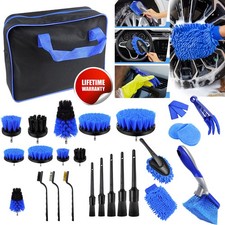 29Pcs Car Detailing Brush Set Soft Brushes Wash Auto Interior Wheel Cleaning Kit