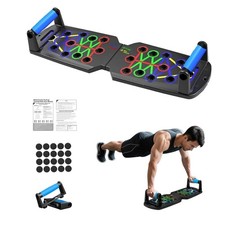 15-in-1 Foldable Push Up Board for Men, Color Coded Pushup Board with Handles...