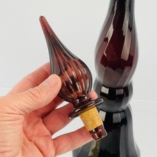 Splendida Bottiglia Rossini Ottica Genio con Tappo Ametista Viola Come Nuova