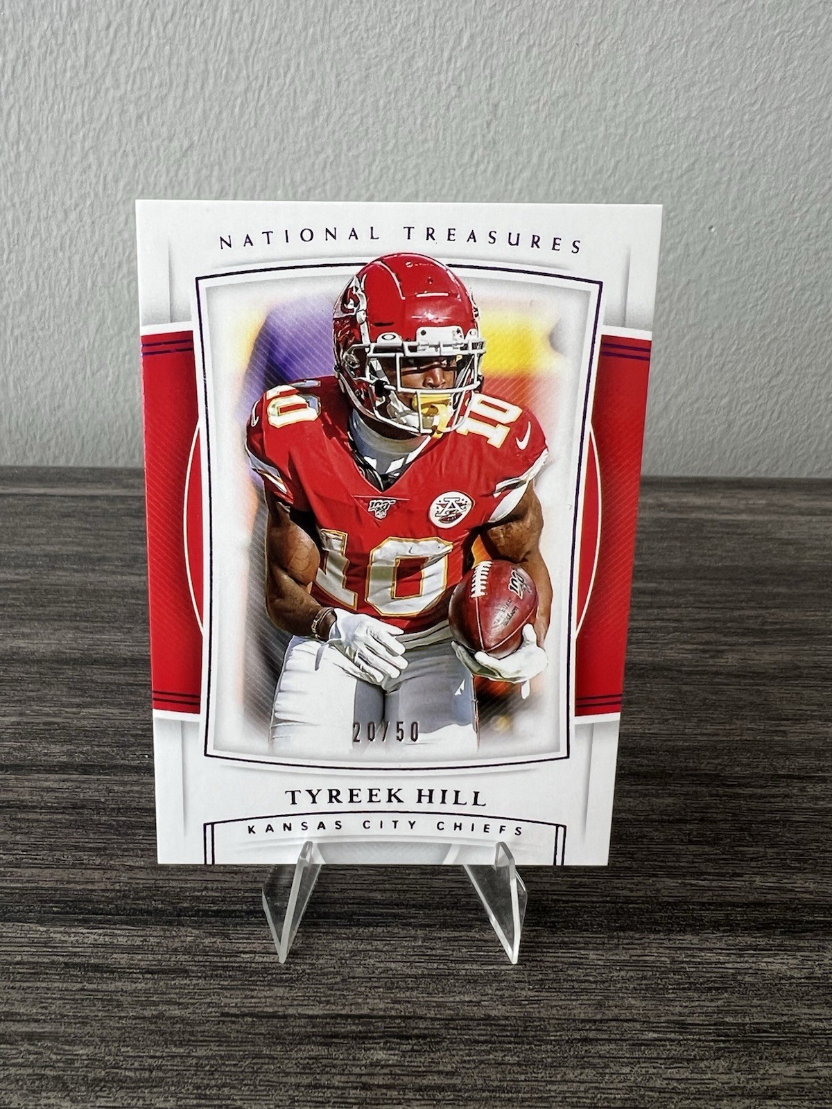 2019 Panini National Treasures Tyreek Hill #42 /50 KC Chiefs