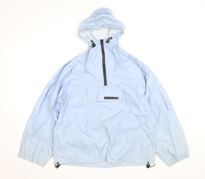 Trespass Damen Anorak Jacke blau mit Kapuze Medium leicht wasserdicht