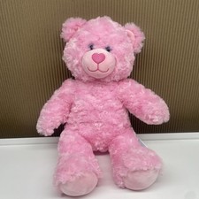 Build-A-Bear Pink Teddy Bear Plush Stuffed Animal Toy Heart Nose