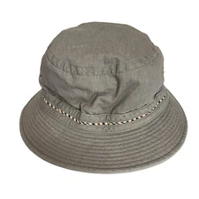 Auth DAKS - Gray Beige Beige Multi Cotton Polyester Hat