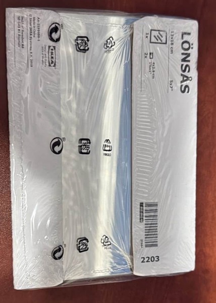 Espejo IKEA LÖNSÅS 5”x7” (13x18cm) – 2 almohadillas adhesivas incluidas – Nuevo