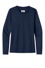 NEW A4 Cooling Performance Long Sleeve Tee Shirt Womens Navy NW3002
