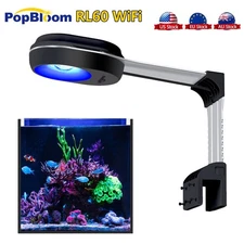 PopBloom RL60 WiFi LED Aquarium Light for LPS Soft Coral Reef Marine Fish Tank