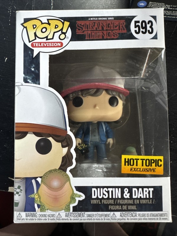 Funko Pop! Television Stranger Things Dustin & Dart #593 Hot Topic Exclusive