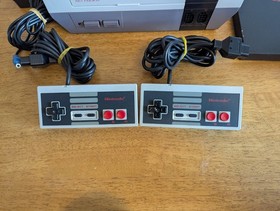 BOXED Nintendo NES Control Deck Console & Super Mario Bros 2x Pads Tested Works 