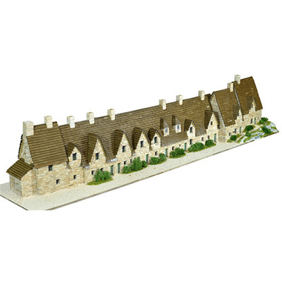 BIBURY ARLINGTON ROW ENGLAND SEC.XIV PCS 5550 KIT 1:87 Aedes Ars Kit Art.Vari -D