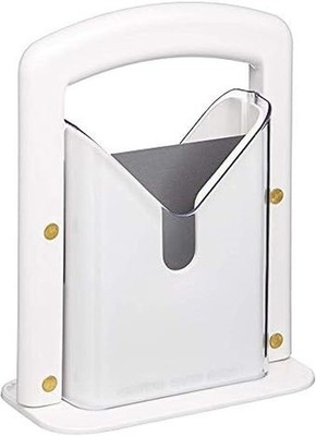 Hoan Bagel Biter Slicer and Cutter with Safety Shield - Serrated Blade Cuts Bage