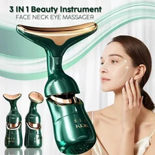 3 In 1 Facial Lifting Device Neck Facial Eye Massage Face Slimmer EMS Beauty Ski