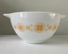 Pyrex Town And Country Orange And White 1 1/2 Pint Mixing Bowl #441
