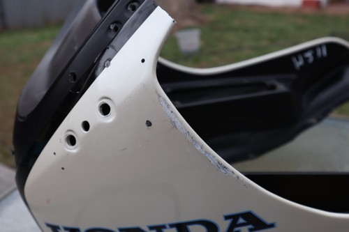 1982 HONDA CBX 1000 Super Sport pearl white OEM front fairing - Picture 2 of 16