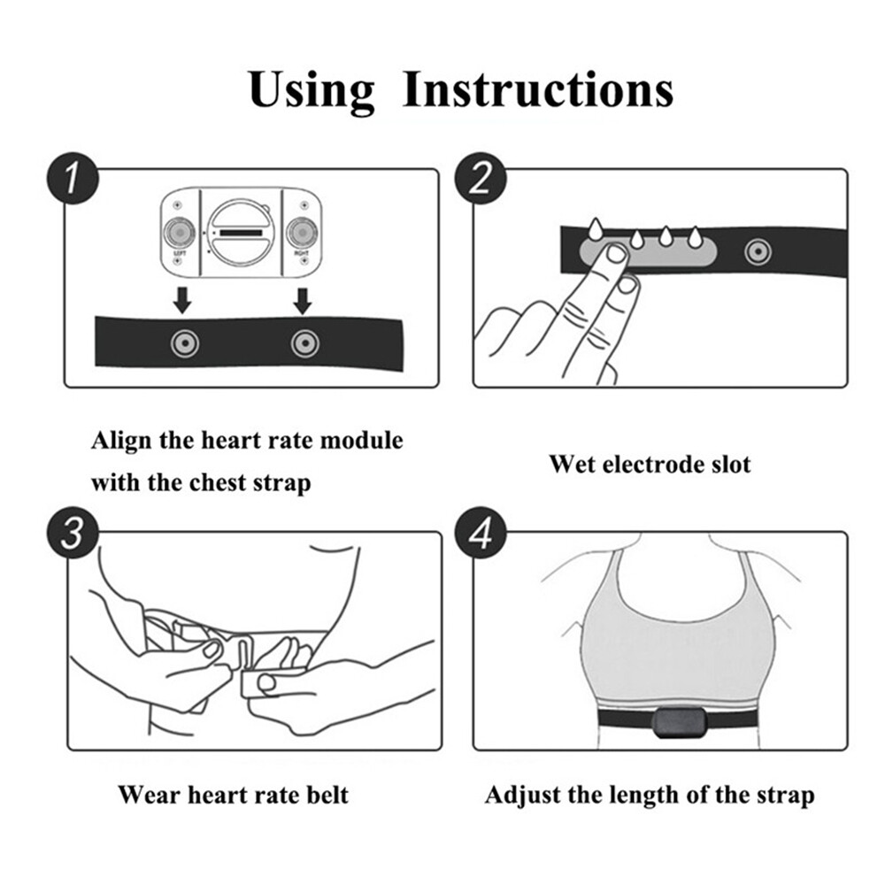 Replacement Adjustable Chest Strap Band For Garmin, Wahoo, Polar Heart Rate Monitors 4 thumbnail image