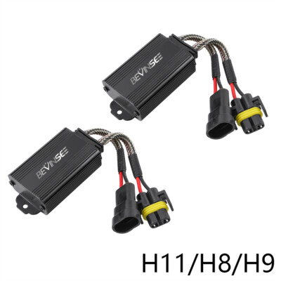 BEVINSEE H11 H8 H9 LED Lampe Lastwiderstand Canbus Warnung Canceller Fehlerfrei