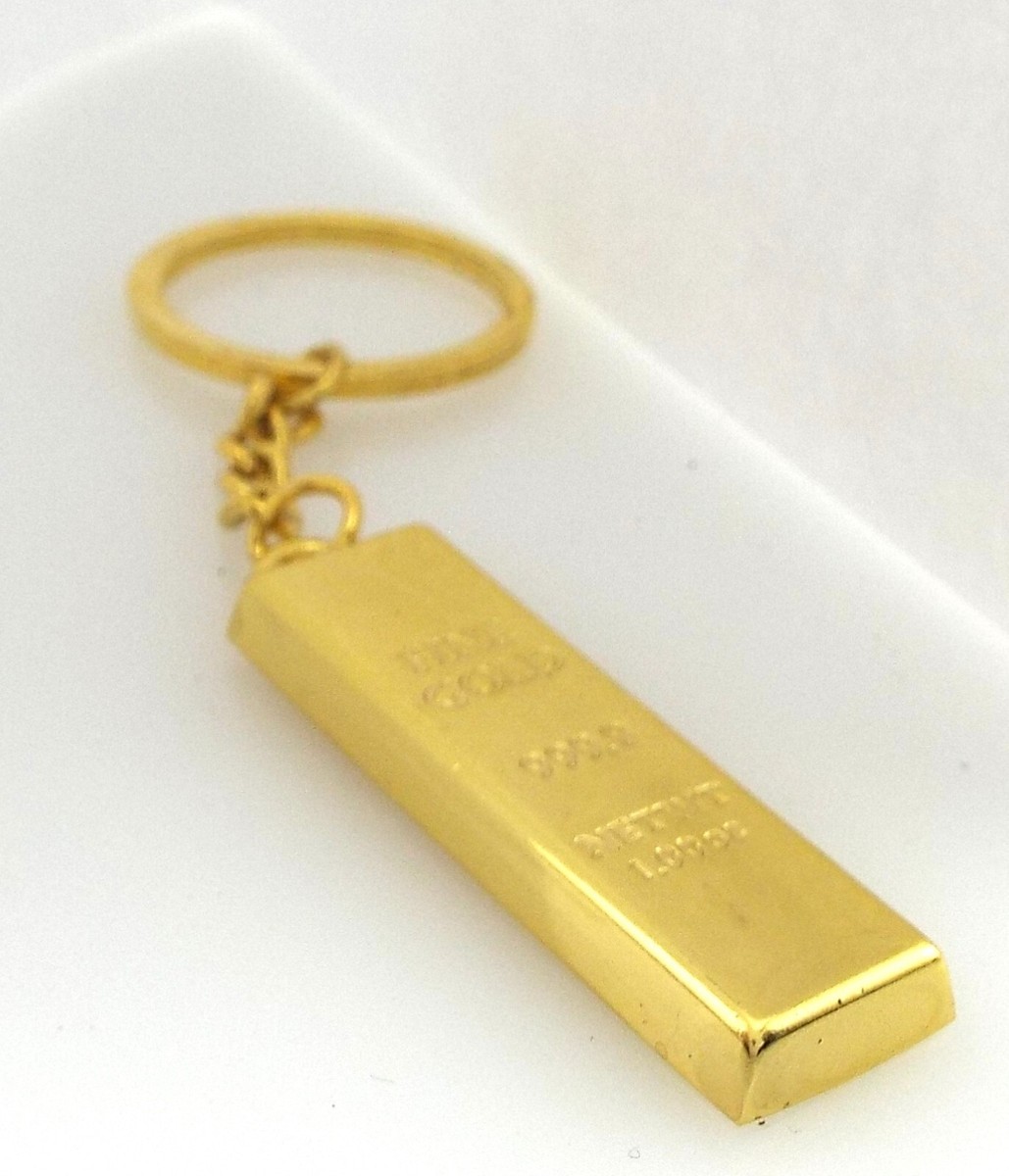 Gold Bar Keychain - 