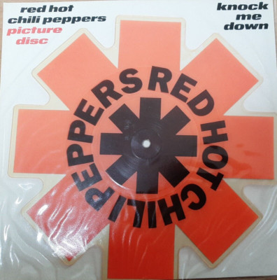 Red Hot Chili Peppers  Knock me down Picture Disc Shape Vinyl Punk Indi Sammlung