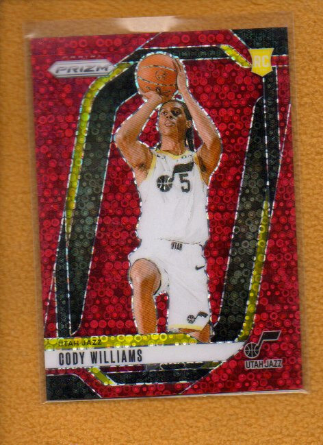 Cody Williams 2024-25 Panini Prizm Rookie Fast Break Red Prizm RC #232 /100
