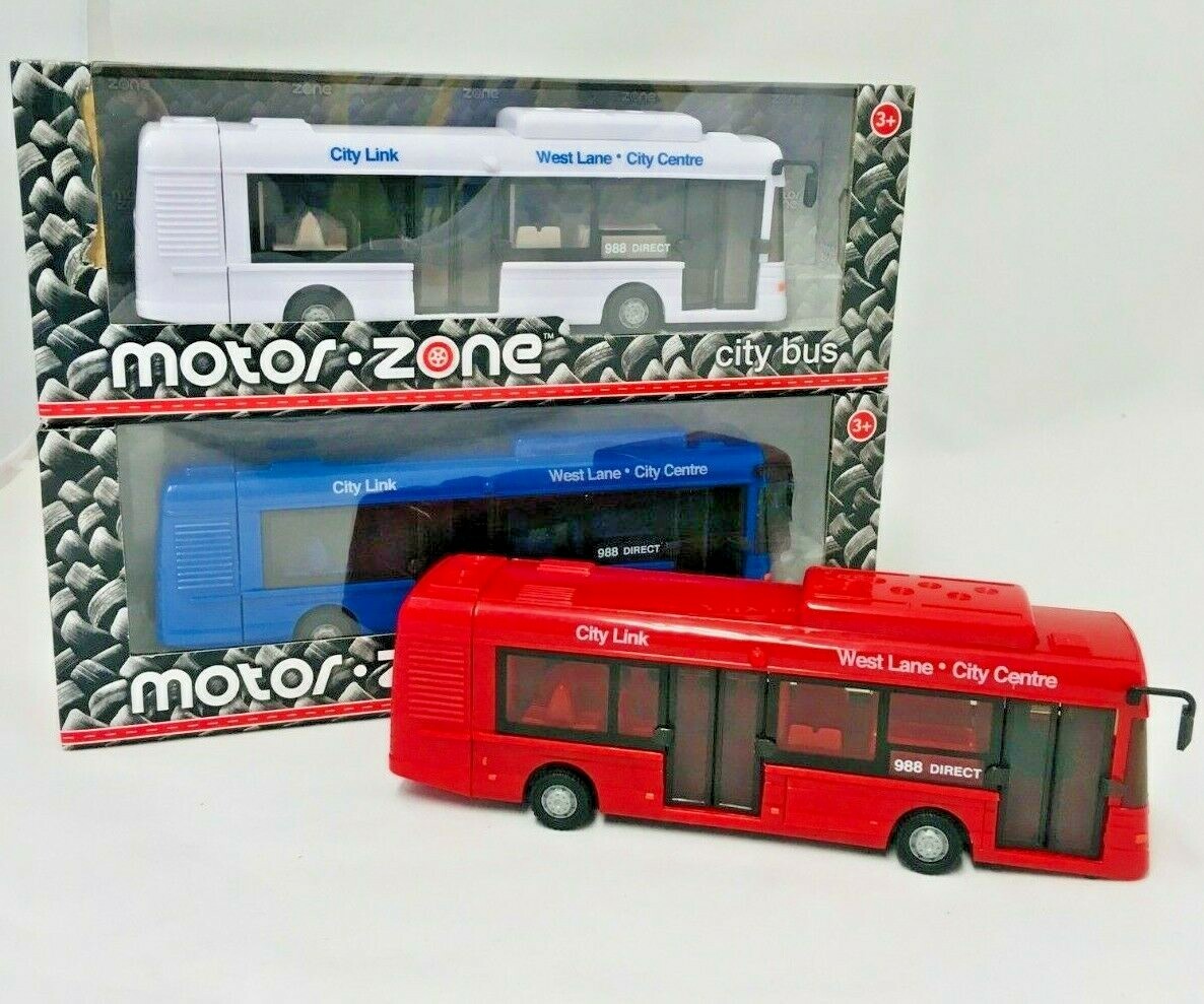 Large City Bus Plastic High Quality Children's Toy Kids Free wheel