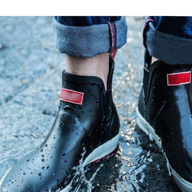 Moda Hombres Antideslizantes Impermeables Cocina Pesca Botas de Lluvia Botines Camuflaje Foto 4 de 4