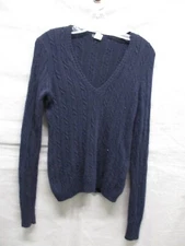 J Crew Sweater Womens XS Blue Cashmere Angora Rabbit Hair Casual Ladies 