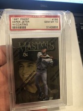 1997 Finest Derek Jeter Gold Master’s w Peel PSA 10!