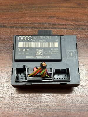 AUDI Q7 4L 2007 DOOR CONTROL UNIT MODULE ECU FRONT RIGHT DRIVER SIDE 4L0907290A