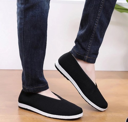 Men Traditional Chinese Kung Fu Cotton Cloth Shoes Tai-chi Martial Art Training - Picture 14 of 22