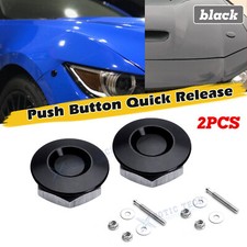 Black Car Exterior Bumpers Fender Trunk Quick Release Fasteners Hatch Lids Kit Black Car Exterior Bumpers Fender Trunk Quick Release Fasteners Hatch Lids Kit