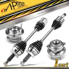 A-Premium 4x CV Axle Shaft&Wheel Hub&Bearing Front for Hyundai Santa Fe 07-09