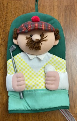 1994 Mr. Golf Player 3D Decorative Oven Mitt Head Cover Plush With Hang Loop