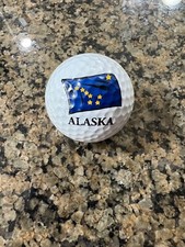 LOGO GOLF BALL-ORIGINAL ALASKA-FLAG LOGO